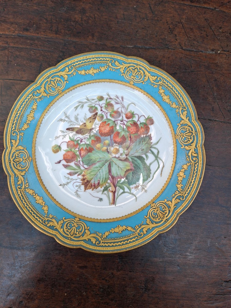 Assiette porcelaine de Sèvres 