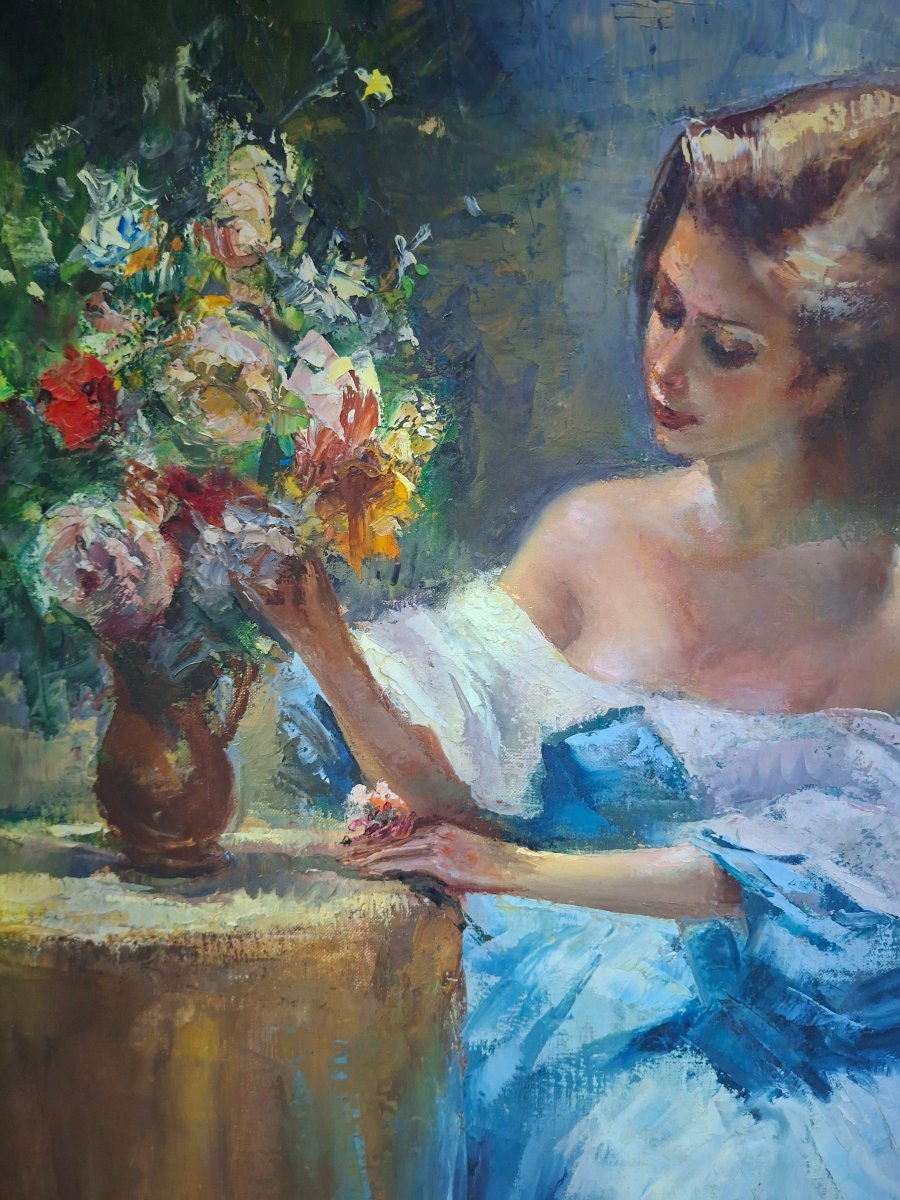 Huile sur toile de Robert Van cleef-photo-3