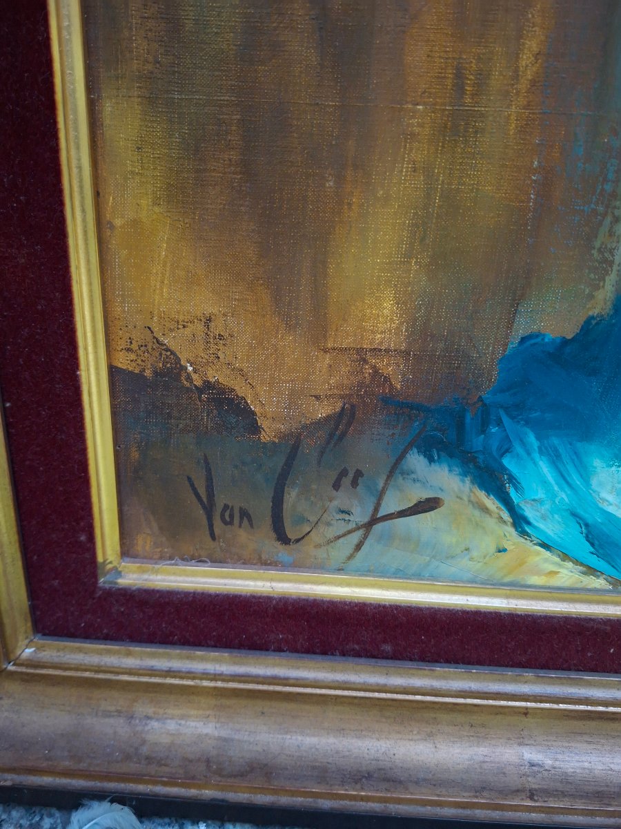 Huile sur toile de Robert Van cleef-photo-2