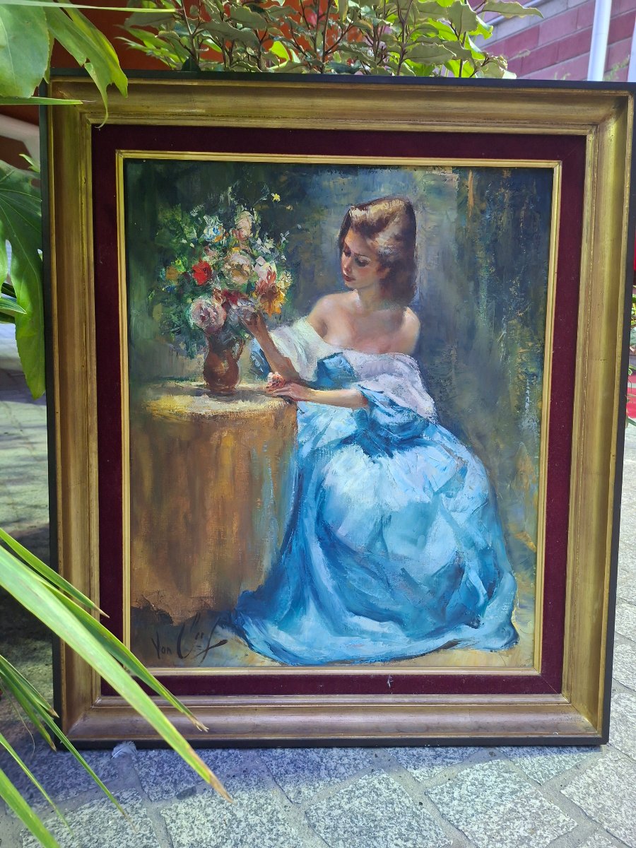Huile sur toile de Robert Van cleef