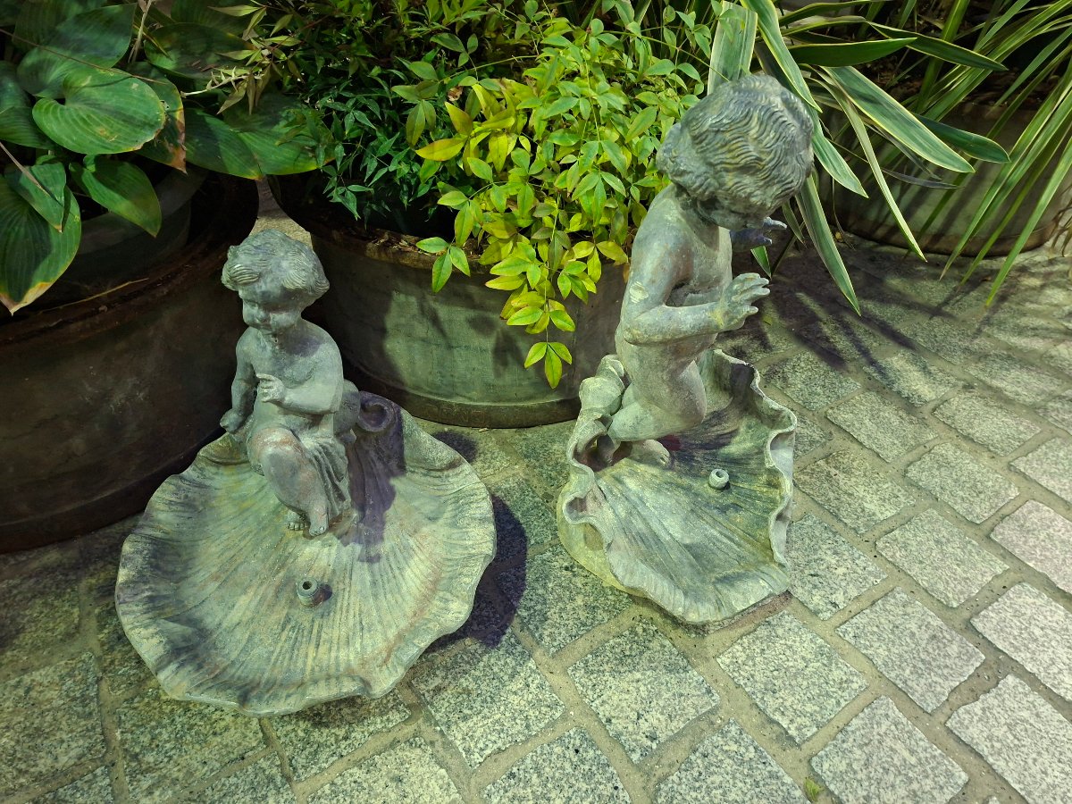 Two 19th-century Lead Fountains -photo-1