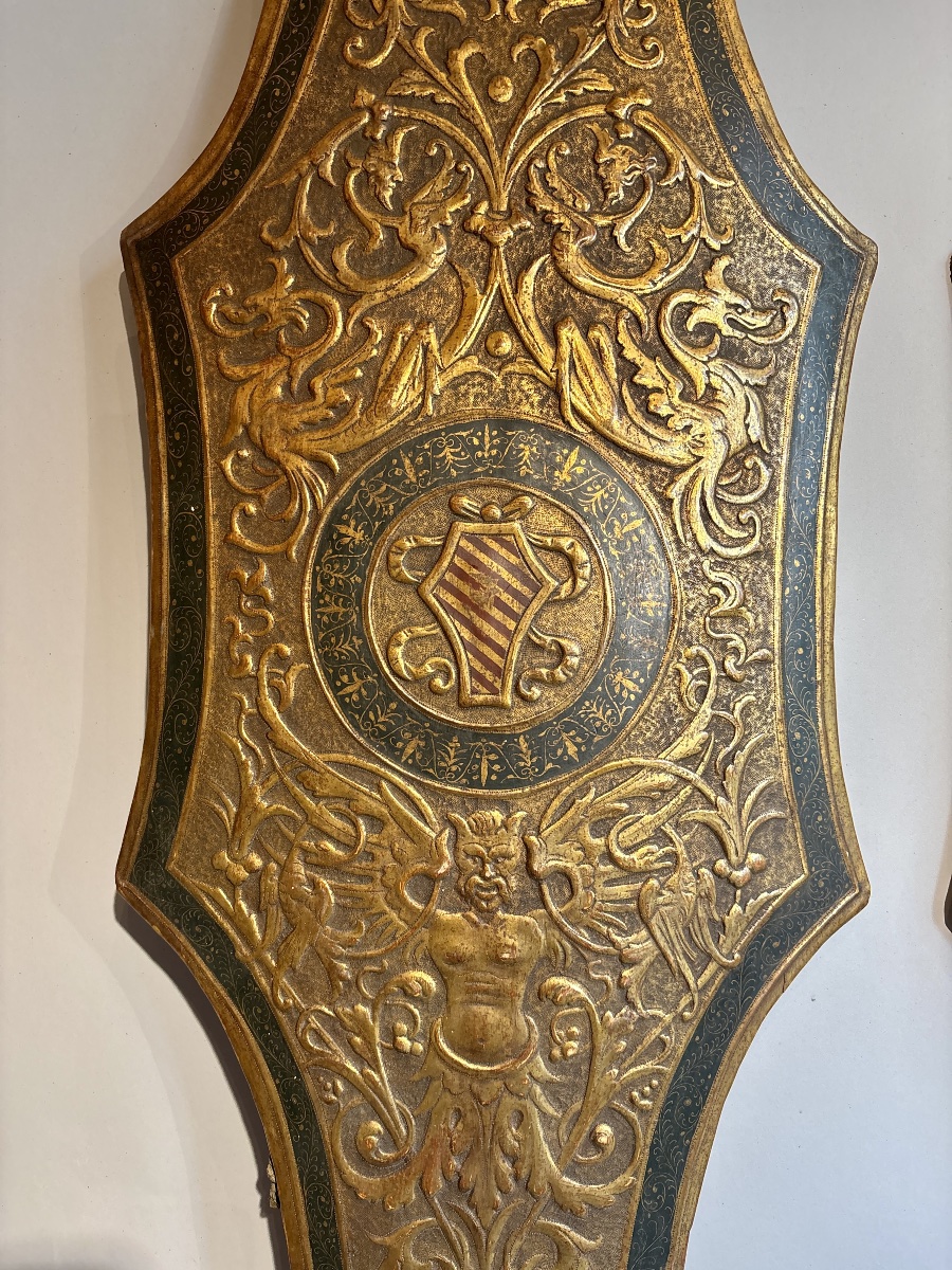 Florence, Early 19th Century, Pair Of Revival Shields-photo-3