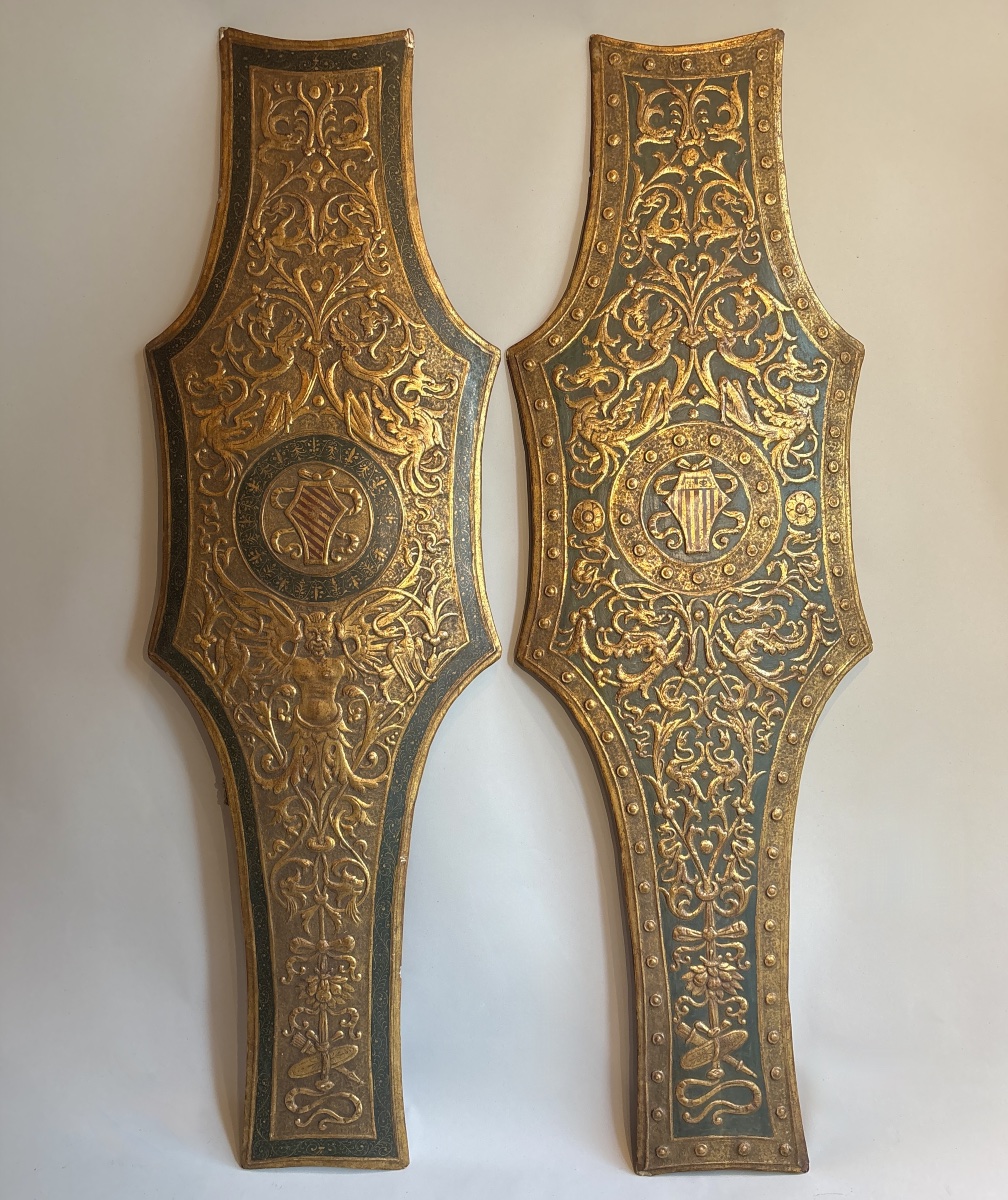Florence, Early 19th Century, Pair Of Revival Shields