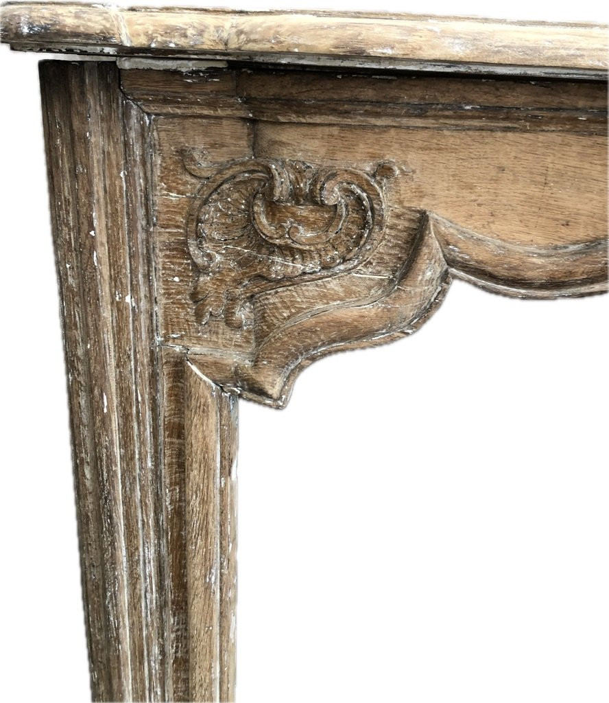 Cheminée d'époque Louis XV en chene-photo-1