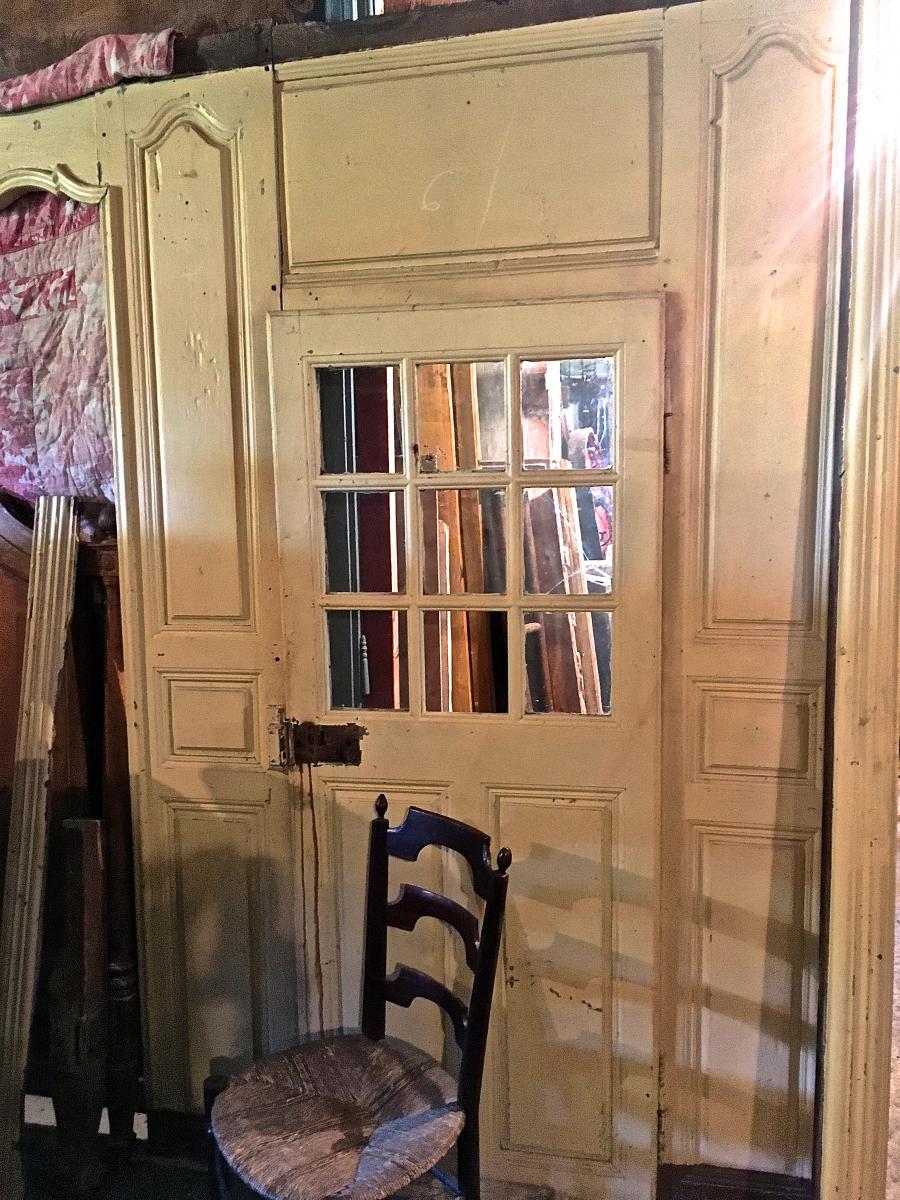 Wooden Alcove Of Chamber Of Louis XV Period In Oak-photo-2
