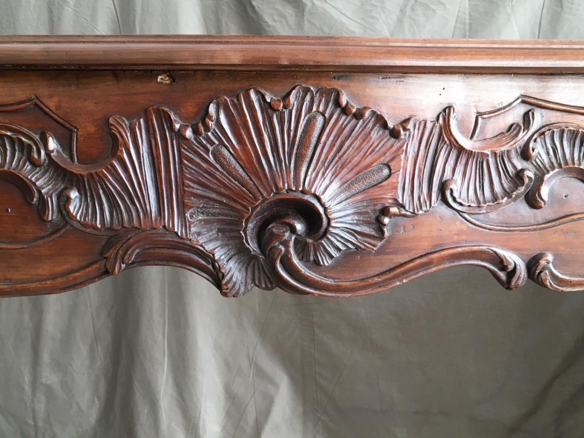 Cheminée d'époque Louis XV en merisier-photo-2