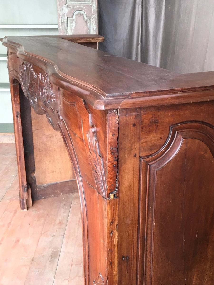 Cheminée d'époque Louis XV en merisier-photo-3