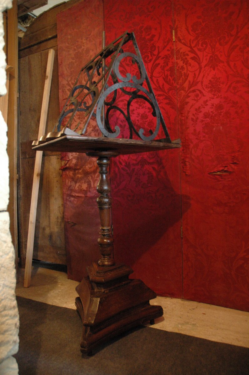 Lectern Wood And Wrought Iron Early Eighteenth Century-photo-4