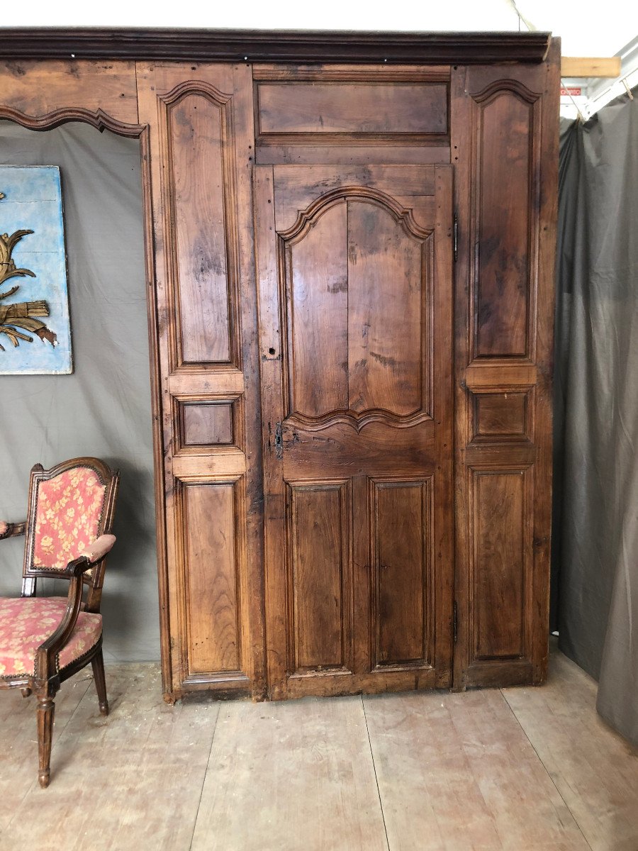 Boiserie,Alcôve De Chambre d'époque Louis XV-photo-3