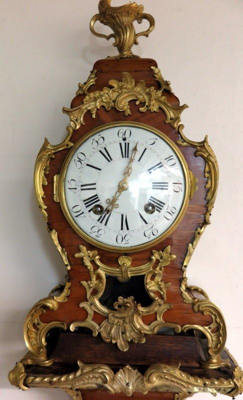 Louis XV Rosewood And Bronze Cartel-photo-2