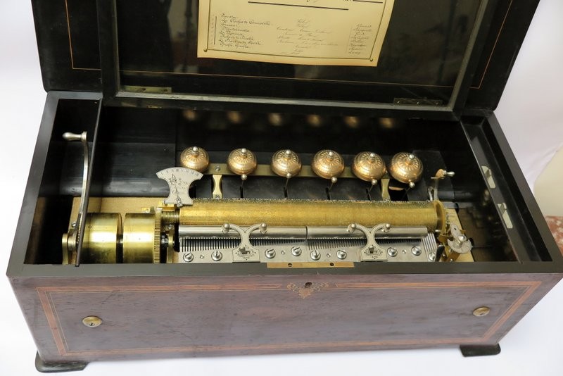 8-air Music Box F. Conchon Geneva, Mid-19th Century -photo-3