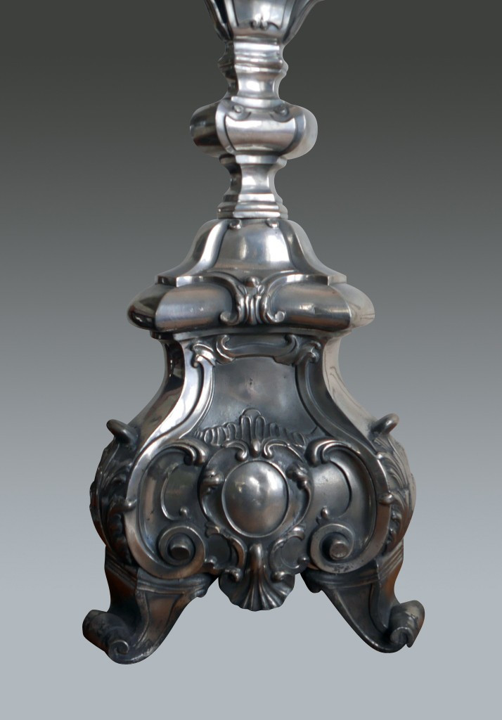 Pique Candles, Pair - Tin - Height: 1.5 M.-photo-2