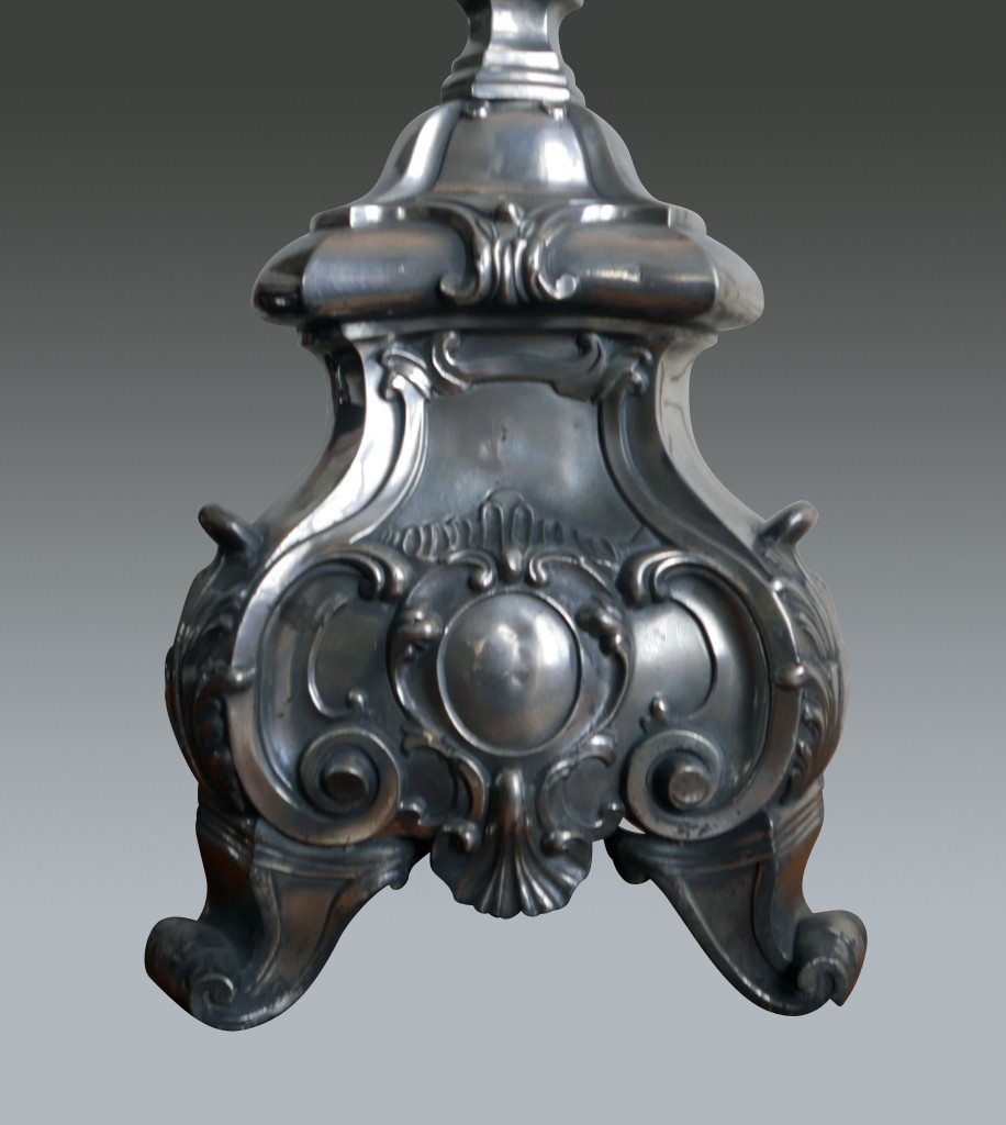 Pique Candles, Pair - Tin - Height: 1.5 M.-photo-1