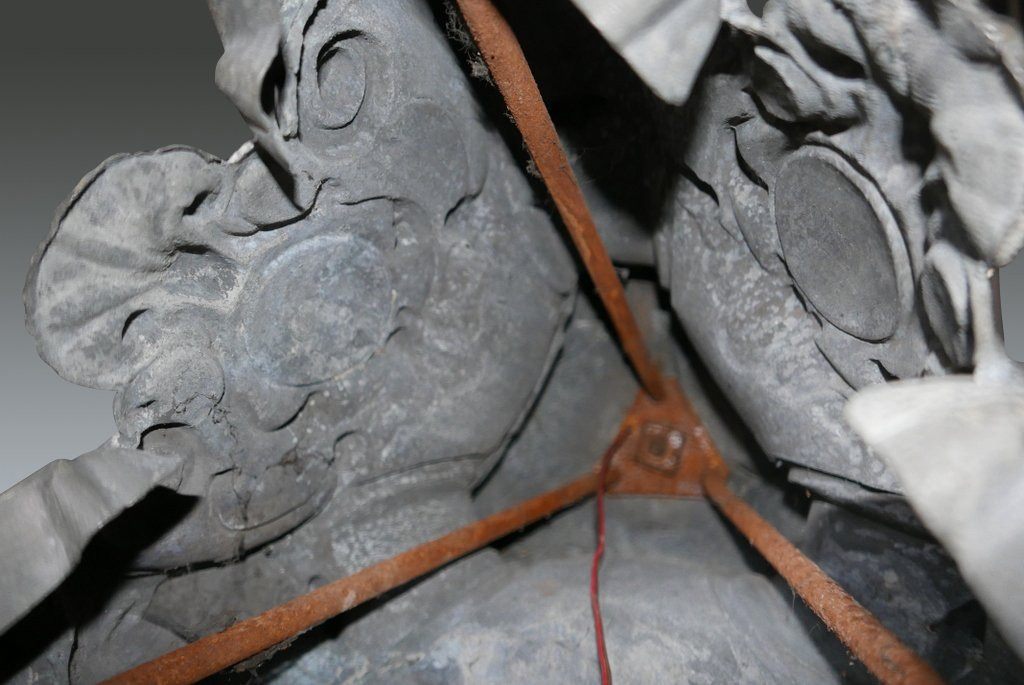 Pique Candles, Pair - Tin - Height: 1.5 M.-photo-3