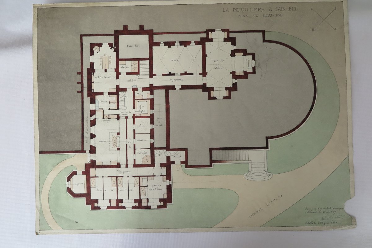 Plans -  villa "la perolliere"  architecte Gaspard Andre 1885-photo-3