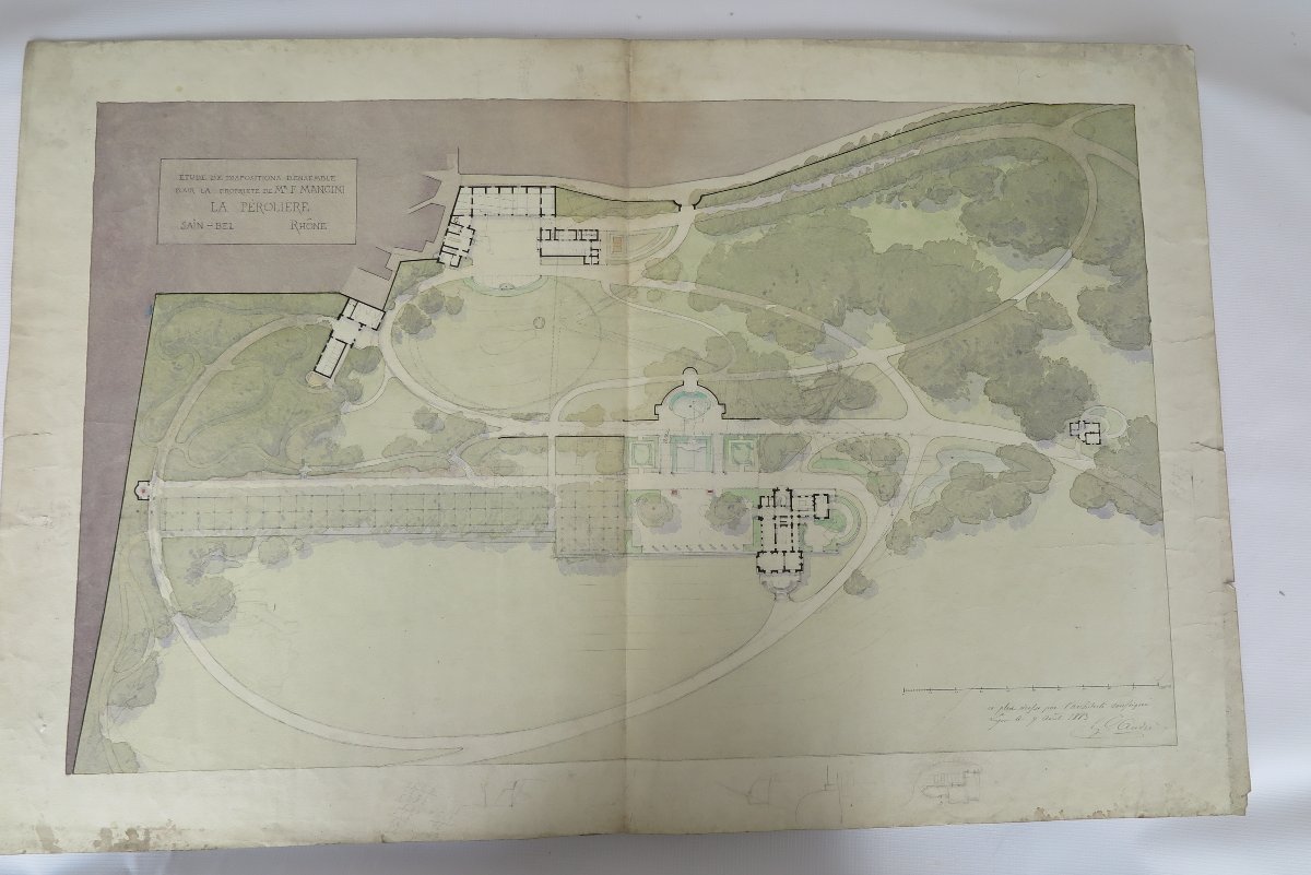 Plans -  villa "la perolliere"  architecte Gaspard Andre 1885