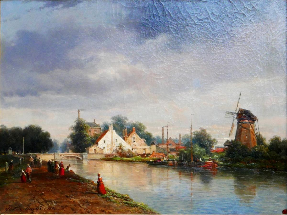 Justin OuvriÉ (1806-1879) - Northern City, Riverside