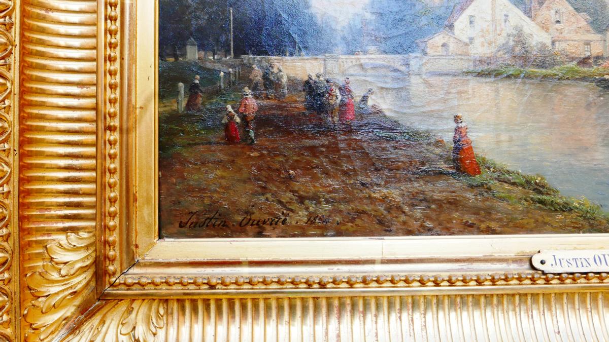 Justin OuvriÉ (1806-1879) - Northern City, Riverside-photo-3