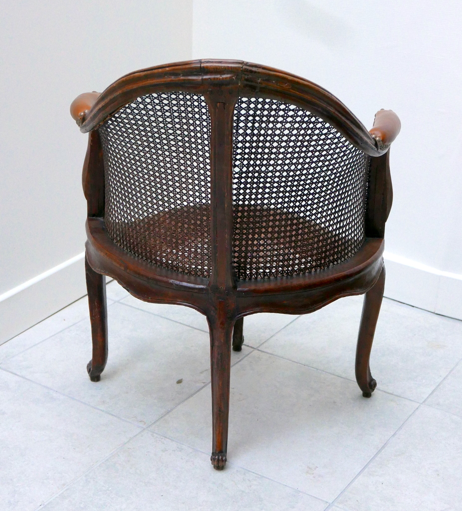 Office Chair Background Cane Stamped E. Miller L. XV.-photo-3