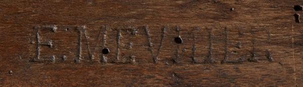 Office Chair Background Cane Stamped E. Miller L. XV.-photo-2