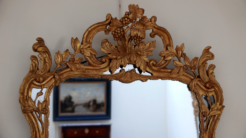 Golden Wood Ice, Glazed Beadwork Louis XV Period.-photo-4
