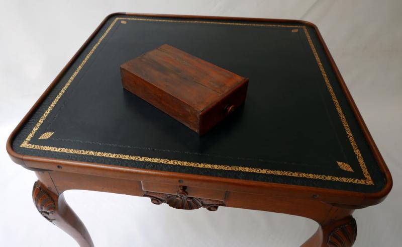 Table A Game In Walnut Lyon Regency Period-photo-1