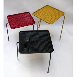 Suite De Trois Tables Gigognes Modèle "soumba" - 1953