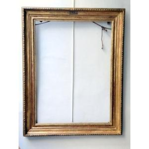 Important Frame, Beautiful 19th-century Model, Wood And Stucco