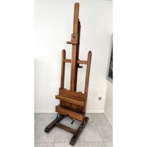 Walnut Easel, Double Exposure, Mid-19th Century.