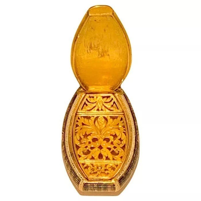 Rare Boîte à Vinaigrettes Suisse En Or Et émail Bijoutée Fin Du 18e Siècle-photo-2