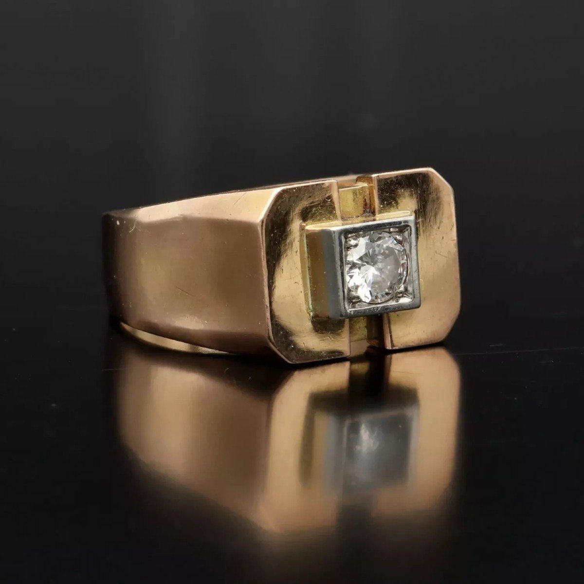 18ct Yellow Gold Diamond Cluster Ring