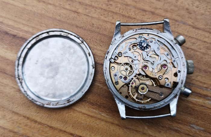 Vetta, Ermetico 5347 Chronograph Valjoux 22, Mens, Circa 1940-photo-1