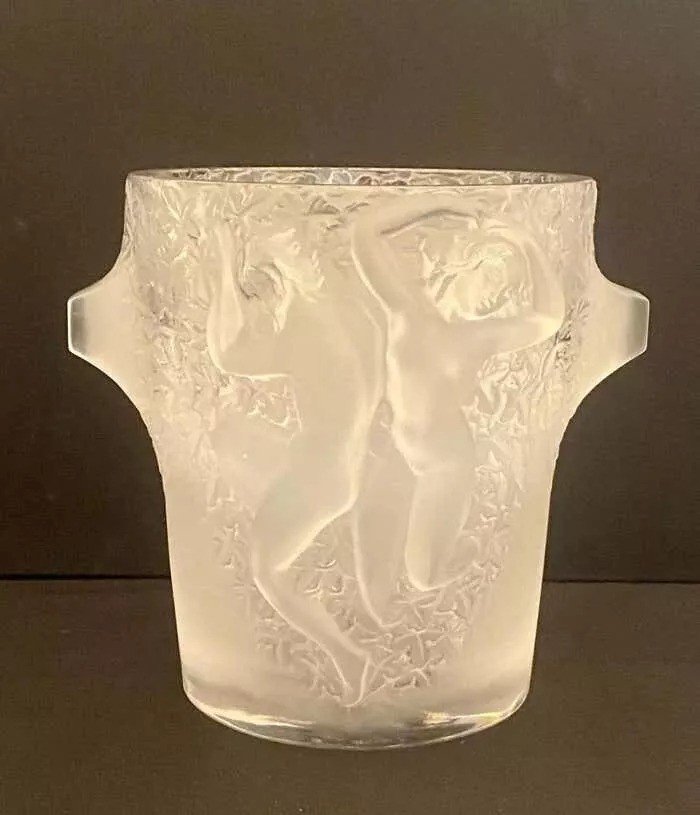 Seau à Champagne / Seau à Glace En Cristal Ganymede De Lalique-photo-1