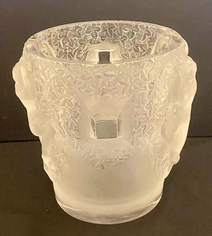 Seau à Champagne / Seau à Glace En Cristal Ganymede De Lalique-photo-4