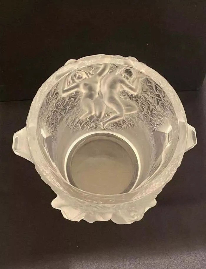 Seau à Champagne / Seau à Glace En Cristal Ganymede De Lalique-photo-6