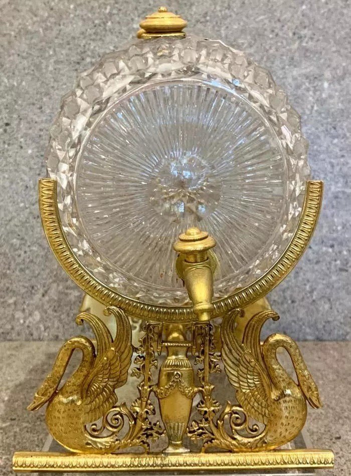 Charles X Gilt Bronze-mounted Glass Barrel On A Stand, Circa 1830-photo-2