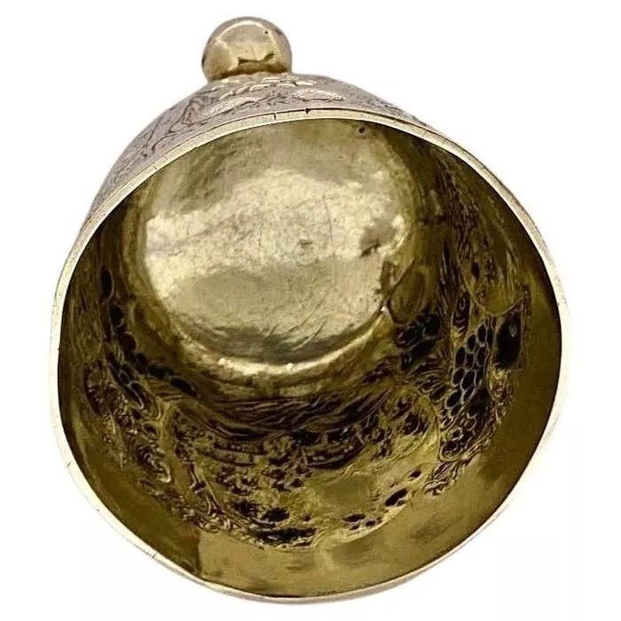 Gobelet En Argent Allemand, Poinçon Du Fabricant Sbf, Nuremberg, Circa 1670-photo-3