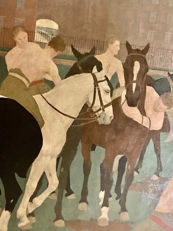 A Huge Painting, By Eleanor Barbara Shiffner 1896-1982 'british'-photo-6