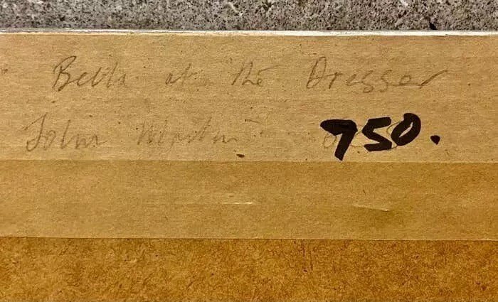 John Martin 1957 Rba.impressionist Nude Oil Painting Signed.bella At The Dresser-photo-3