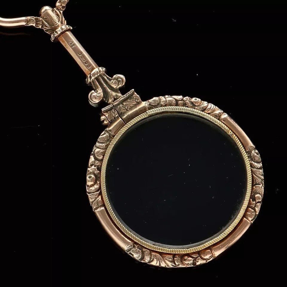Loupe Victorienne Ornée En Or 9ct-photo-2