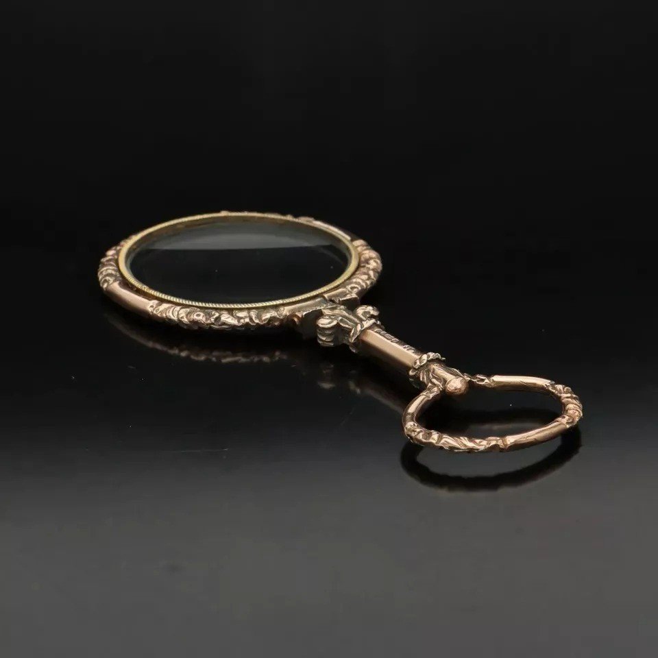 Loupe Victorienne Ornée En Or 9ct-photo-4