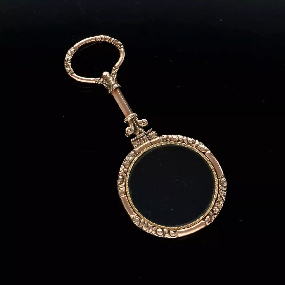 Loupe Victorienne Ornée En Or 9ct