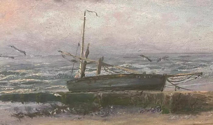 Paire De Peintures Marines Par Thomas Rose Miles Rca-photo-2