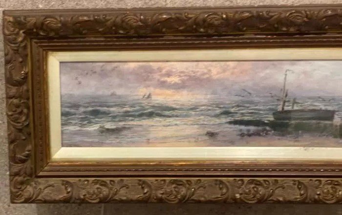 Paire De Peintures Marines Par Thomas Rose Miles Rca-photo-3