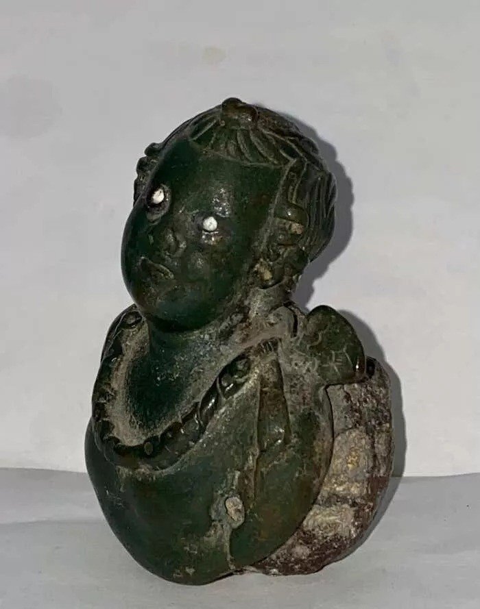 Small Roman Romano British Bronze Lead Steelyard Weight Metal Detecting Detector-photo-2