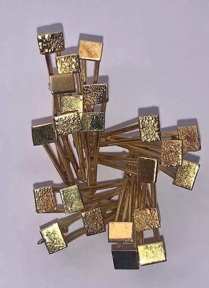 élégant Bracelet Moderne En Or 18k Par Alan Martin Gard, Style Milieu Du Siècle-photo-2