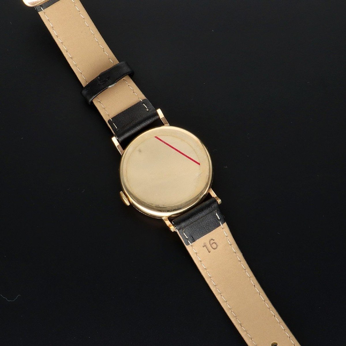 Montre Mid Century Jw Benson En Or 9ct-photo-1