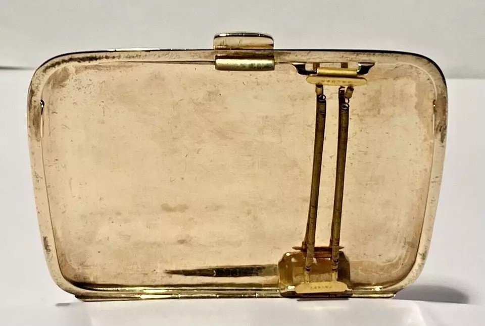 A 9ct Gold Engine Turned Cigarette Case By Turner & Simpson B/ham-photo-1