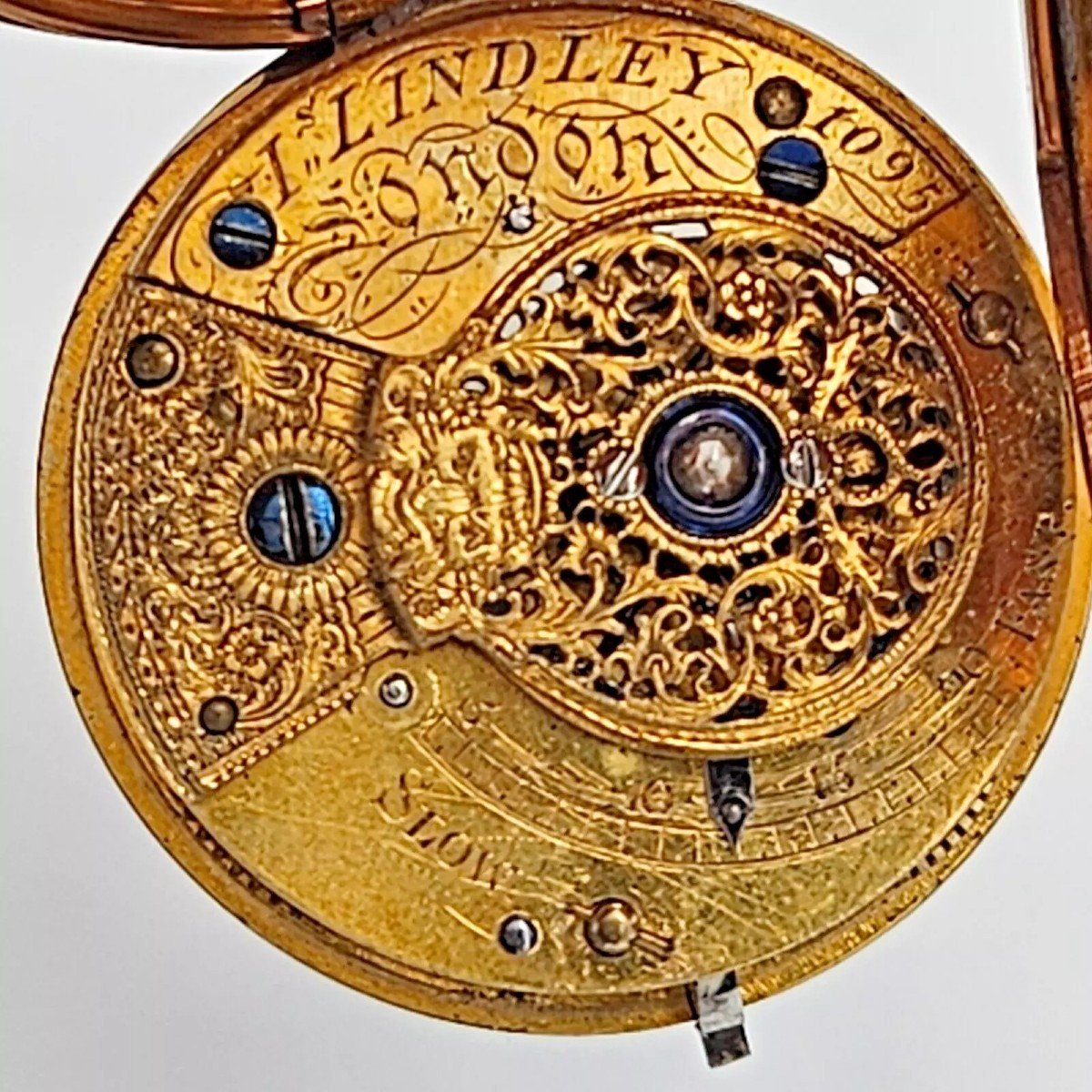 Montre De Poche Full Hunter à Fusée Verge En Or 18k Par J. Lyndsey, Antique Vers 1840-photo-4