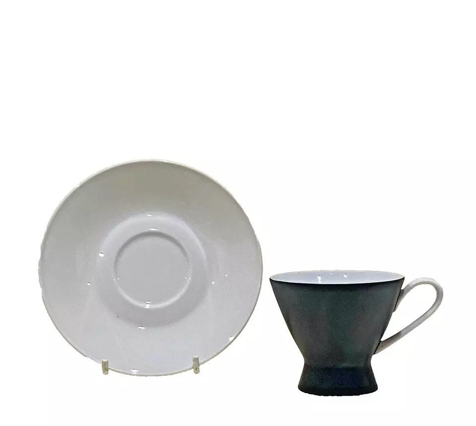 Service à Café Mid-century Rosenthal Raymond Loewy Noir ébène Form 2000 Pour 12, 1950-photo-3